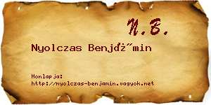 Nyolczas Benjámin névjegykártya